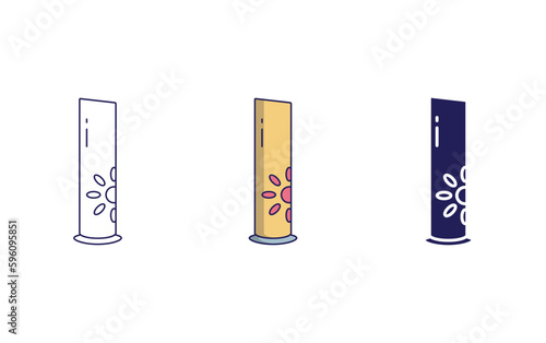 Outline Floor lamp icon