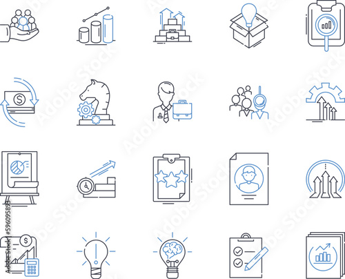 Incentive motivation line icons collection. Rewards, Recognition, Compensation, Bonuses, Perks, Stimulus, Inspiration vector and linear illustration. Gratification,Encouragement,Affirmation outline