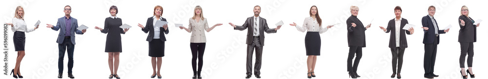 group of people holding tablet with outstretched hand group of people holding tablet with outstretched hand