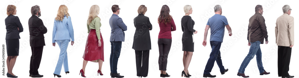 group of successful business people isolated on white group of successful business people isolated on white