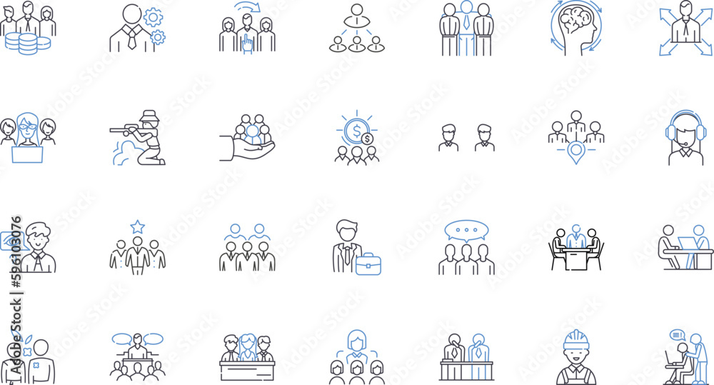 Uncomplicated individuals line icons collection. Simple, Straightforward, Hst, Naive, Trusting, Humble, Sincere vector and linear illustration. Genuine,Authentic,Open-hearted outline signs set