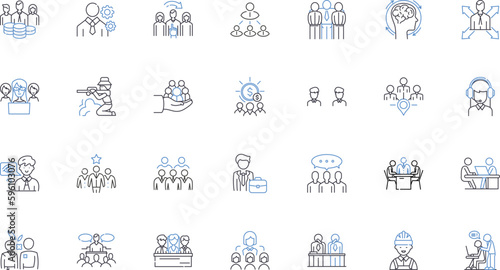 Uncomplicated individuals line icons collection. Simple, Straightforward, Hst, Naive, Trusting, Humble, Sincere vector and linear illustration. Genuine,Authentic,Open-hearted outline signs set