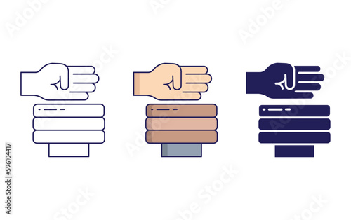 Breaking vector icon
