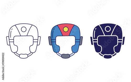 Boxing Helmet vector icon