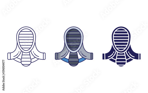 Fencing Mask vector icon