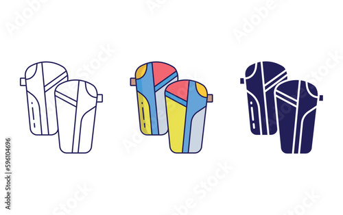 Shin Guards vector icon