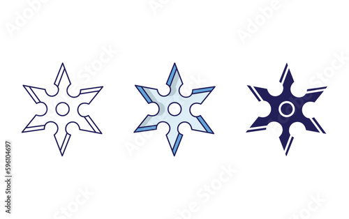 Shuriken vector icon