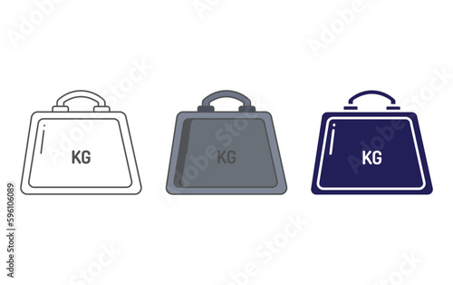 Kilogram vector icon