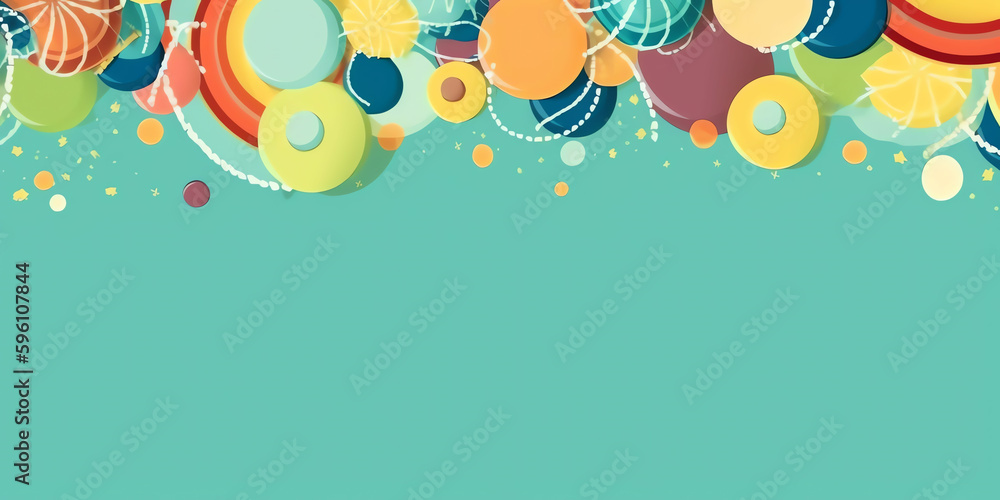 Colorful Festive Background with Glossy Balloons and Gold Confetti for Holiday Celebrations, Events, or Greeting Cards Colorful Festive Background with Glossy Balloons and Gold Confetti for Holiday Celebrations, Events, or Greeting Cards