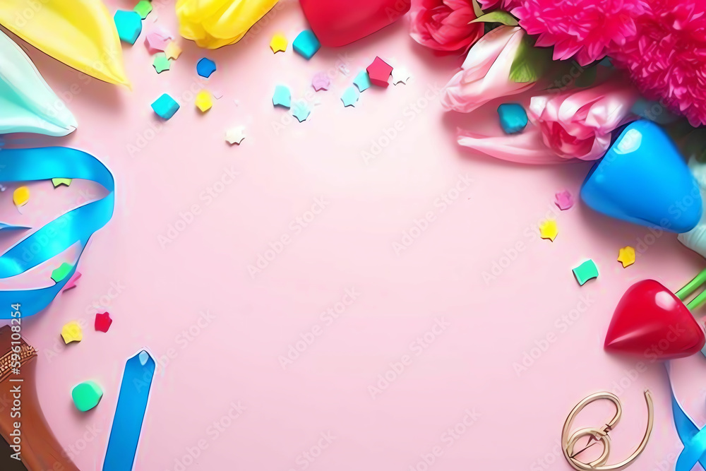 Luxury Balloon Decoration with Shiny Metallic Confetti and Soft Gradient Backdrop for Birthday, Anniversary, or Wedding Party Luxury Balloon Decoration with Shiny Metallic Confetti and Soft Gradient Backdrop for Birthday, Anniversary, or Wedding Party