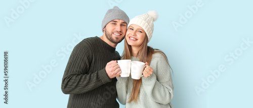 Portrait of happy couple in...
