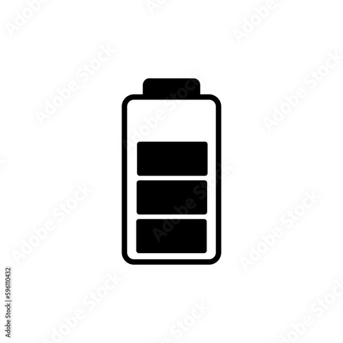 Battery icon vector. Battery charge indicator icon.