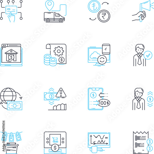 Courage and bravery linear icons set. Valor, Grit, Fearlessness, Heroism, Fortitude, Boldness, Determination line vector and concept signs. Resilience,Nerve,Daring outline illustrations Generative AI