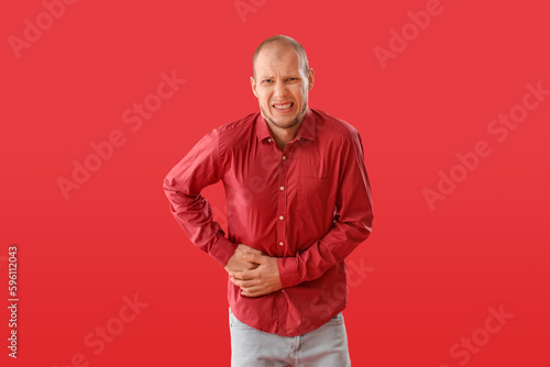 Young man with appendicitis...