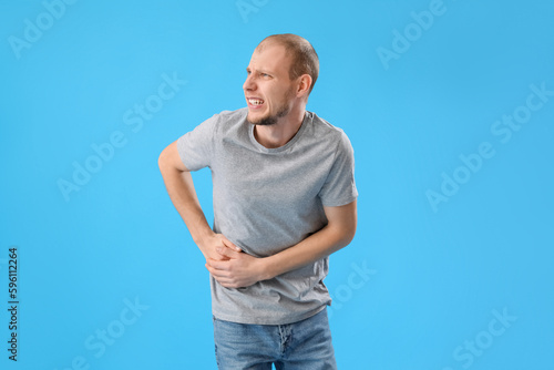 Young man with appendicitis...