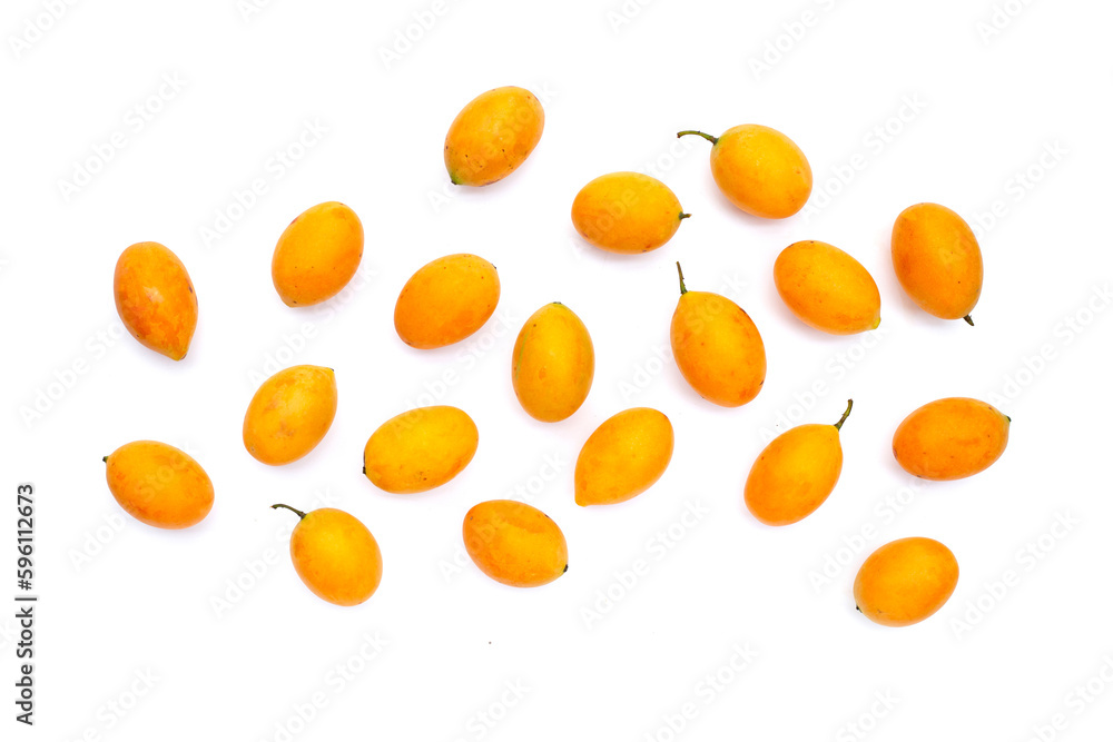 Marian plum fruit isolated on white background Marian plum fruit isolated on white background