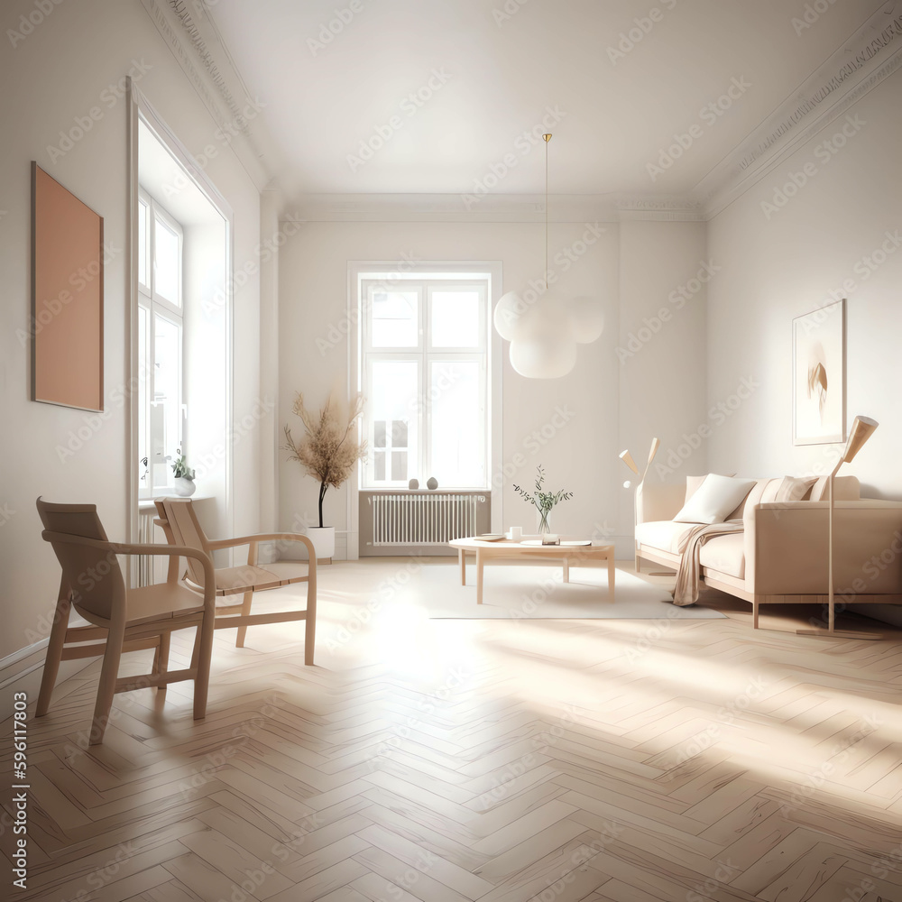 Stylish Interior Design 3D Render of Modern Living Room,minimalist style background Stylish Interior Design 3D Render of Modern Living Room,minimalist style background