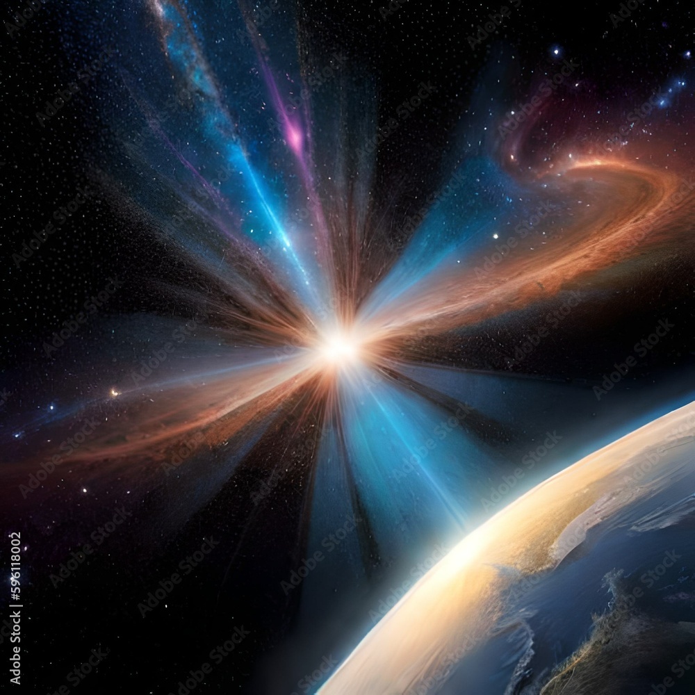 Fototapeta premium astronomy, galaxy, stars, light,