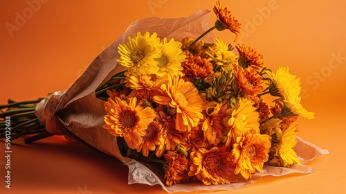 Bouquet of colorful flowers, Mother's Day, Valentine Day, Anniversary,  Spring, Generative AI, Generative, AI