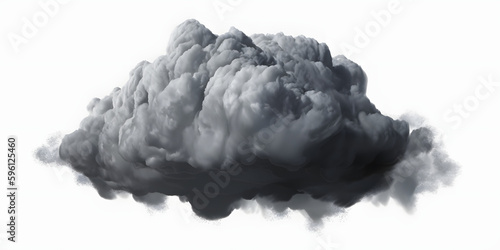 dark storm smoke cloud isolated on transparent background png