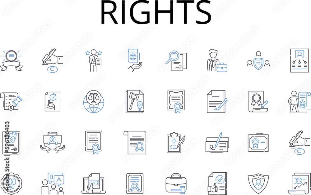Rights line icons collection. Freedoms, Liberties, Entitlements, Privileges, Claims, Authorities, Autonomy vector and linear illustration. Permission,Empowerment,Advantages outline signs set Rights line icons collection. Freedoms, Liberties, Entitlements, Privileges, Claims, Authorities, Autonomy vector and linear illustration. Permission,Empowerment,Advantages outline signs set