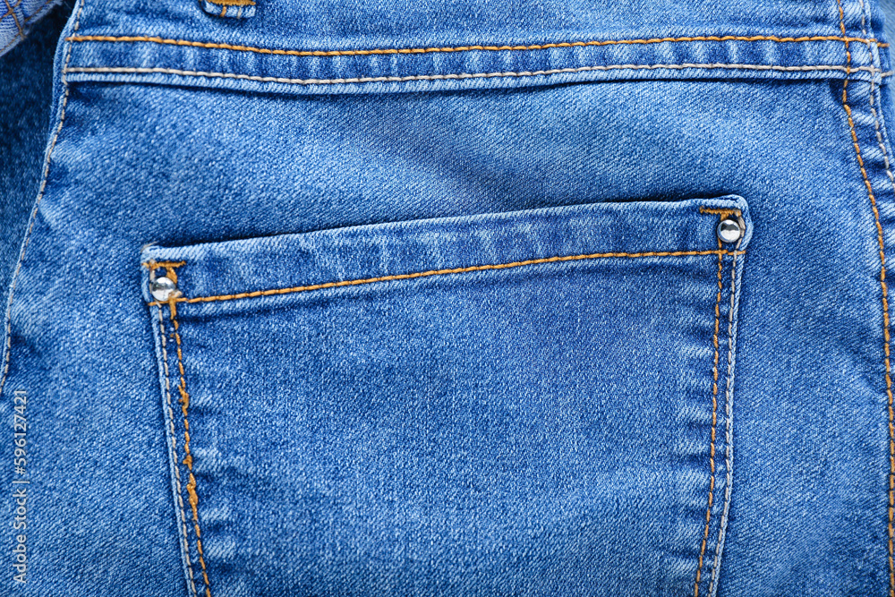 Blue jeans as background, closeup Blue jeans as background, closeup