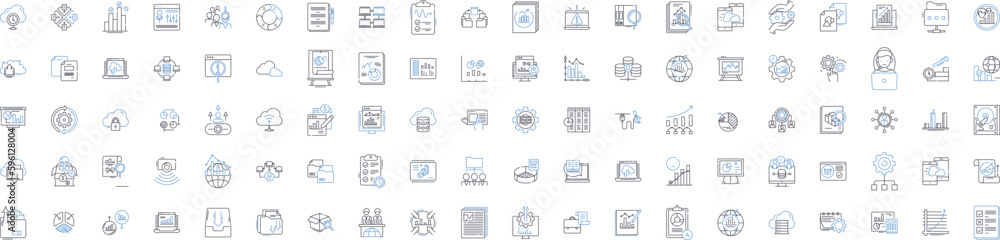 Digital electronics line icons collection. Microcontroller , FPGA, Semiconductor, Transistor, Circuit, Analog, Digital vector and linear illustration. Logic,Integrated,PCB outline signs set Digital electronics line icons collection. Microcontroller , FPGA, Semiconductor, Transistor, Circuit, Analog, Digital vector and linear illustration. Logic,Integrated,PCB outline signs set