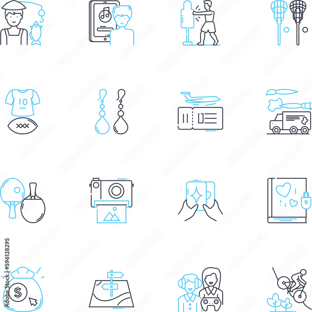 Beach day linear icons set. Sand, Sunscreen, Waves, Seashells, Towel, Umbrella, Flip-flops line vector and concept signs. Swimsuit,Beach ball,Snorkel outline illustrations Beach day linear icons set. Sand, Sunscreen, Waves, Seashells, Towel, Umbrella, Flip-flops line vector and concept signs. Swimsuit,Beach ball,Snorkel outline illustrations