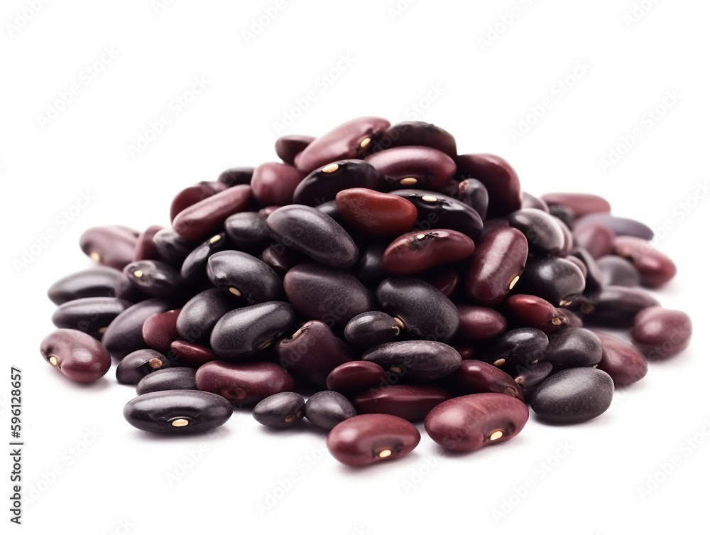A pile of red beans with the word black on it A pile of red beans with the word black on it