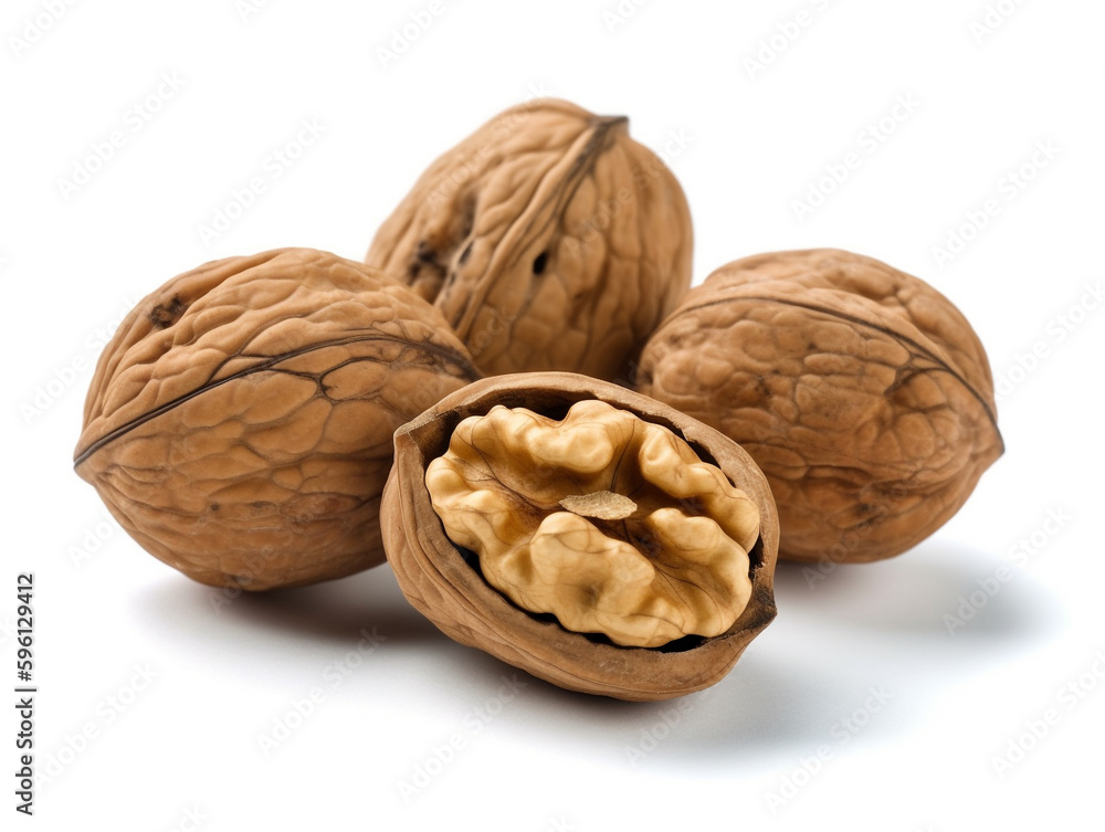 walnuts isolated on white background walnuts isolated on white background