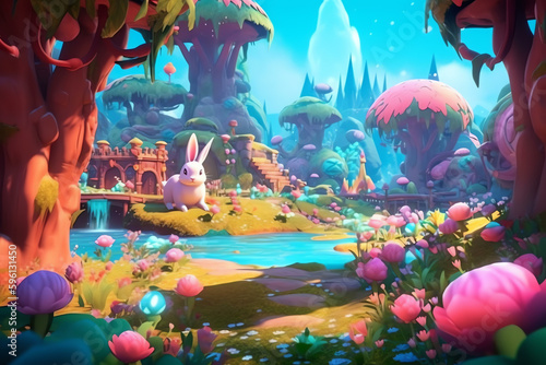 Mystical Imagery: A Beautiful and Whimsical Fantasy World - Generative AI
