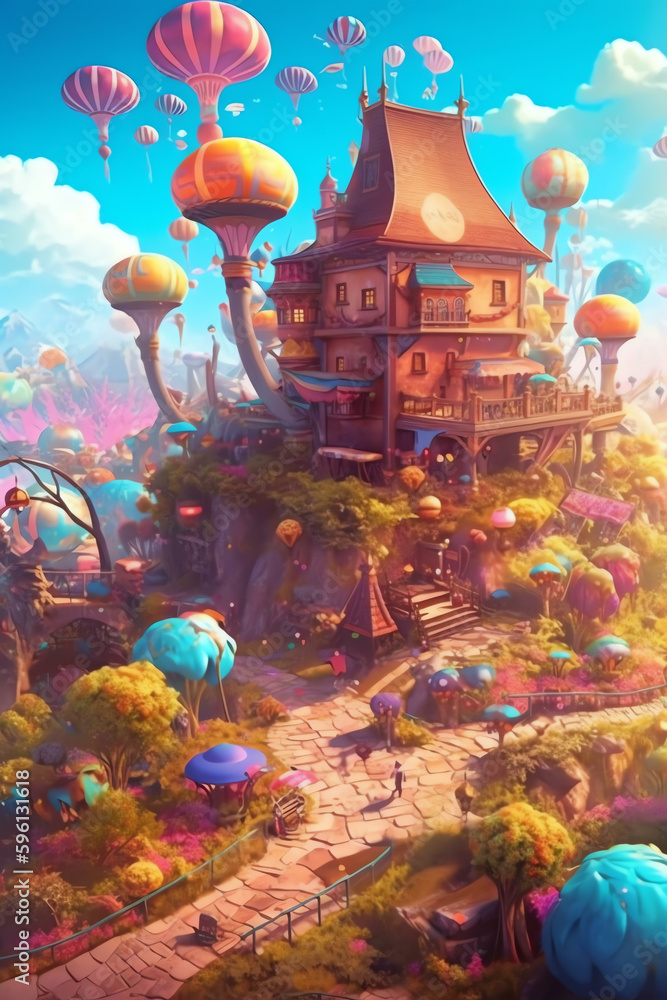 Atmospheric Dreams: Aesthetic Atmosphere in a Whimsical World - Generative AI
