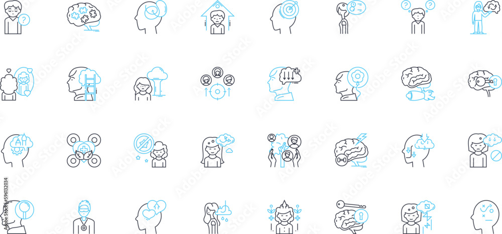Mental Capacity linear icons set. Cognition, Intelligence, Ability, Competence, Rationality, Sanity, Understanding line vector and concept signs. Reasoning,Comprehension,Judgement outline Mental Capacity linear icons set. Cognition, Intelligence, Ability, Competence, Rationality, Sanity, Understanding line vector and concept signs. Reasoning,Comprehension,Judgement outline