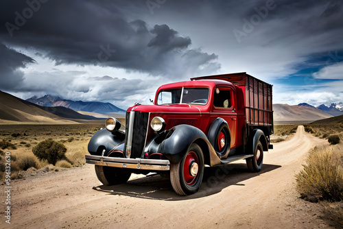 old truck in desert © DJC Design