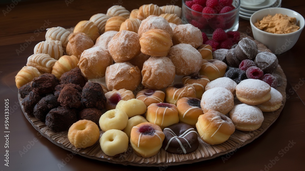 Bite-Sized Delights: Assorted Pastries and Donut Holes for Any Occasion