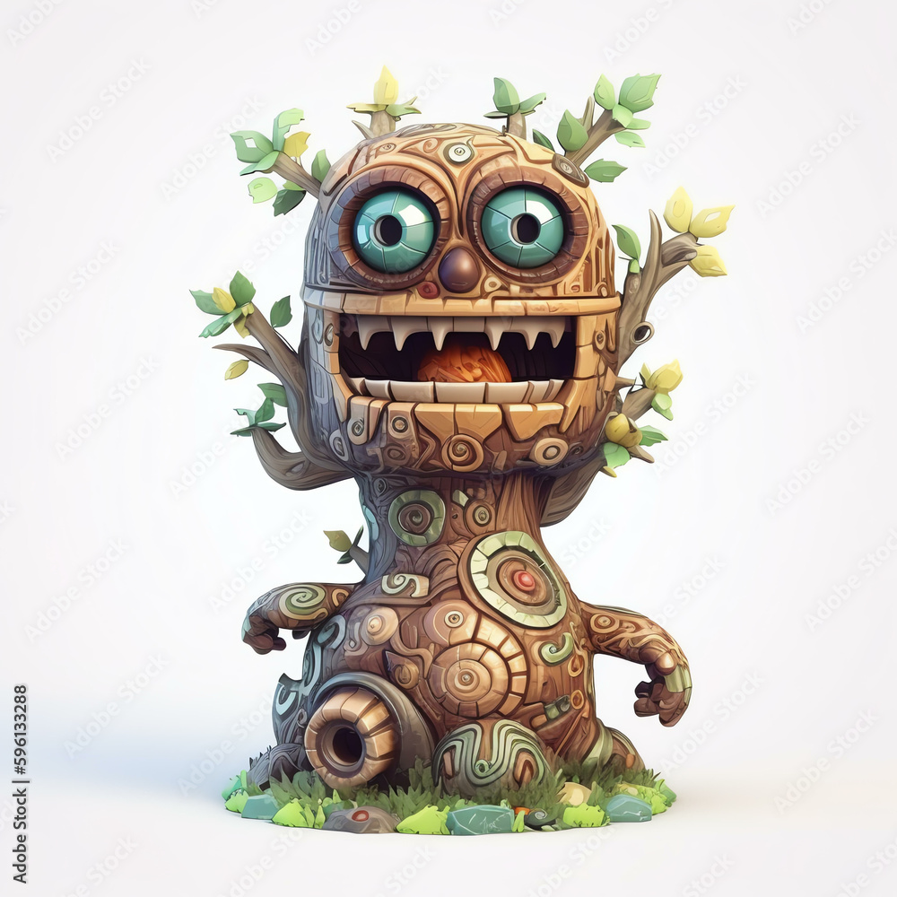 Cartoon 3D Illustration of a Cartoon Monster Tree with Expressive Character Designs and Generative AI
Cartoon 3D Illustration of a Cartoon Monster Tree with Expressive Character Designs and Generative AI