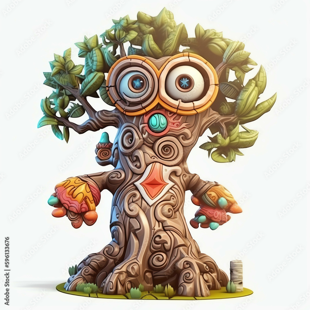 Cartoon 3D Illustrated Wandering Eye of a Polychrome Monster Tree with Generative AI
Cartoon 3D Illustrated Wandering Eye of a Polychrome Monster Tree with Generative AI