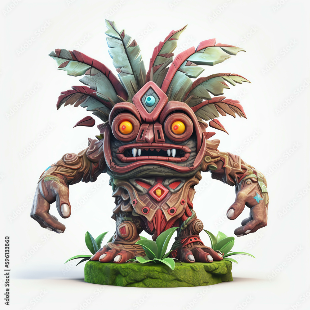 Cartoon 3D Polychrome Sculpture of a Cartoon Monster Tree with Generative AI
Cartoon 3D Polychrome Sculpture of a Cartoon Monster Tree with Generative AI