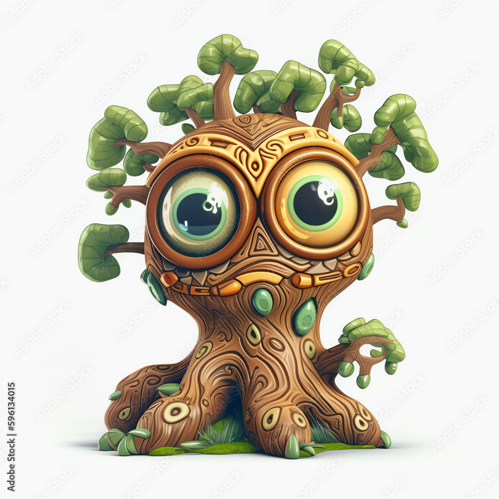 Cartoon 3D Wandering Eye Illustrations of a Cartoon Monster Tree with Generative AI
Cartoon 3D Wandering Eye Illustrations of a Cartoon Monster Tree with Generative AI
