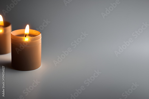 burning candle in the dark. three burning candles. candle concept. candles.
