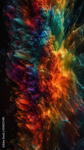 Colored texture abstract background created with Generative AI tecnology.
