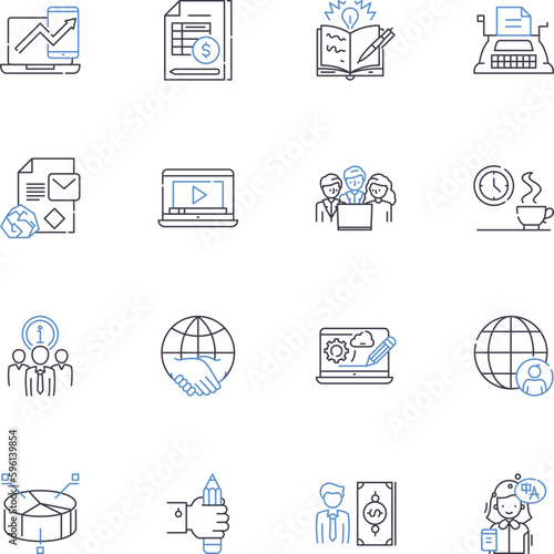 Attitude and behavior line icons collection. Resilience, Confidence, Politeness, Empathy, Gratitude, Optimism, Perseverance vector and linear illustration. Assertiveness,Adaptability,Humility outline