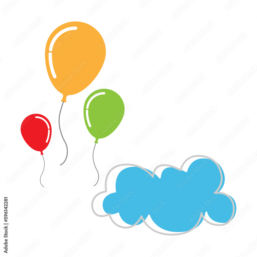 Balloon icon  syimbol design