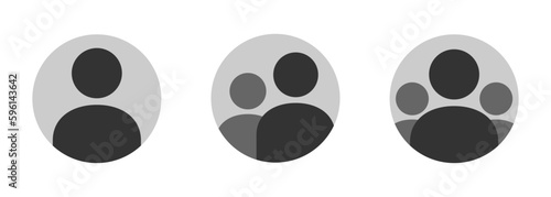 Collection of avatars profile silhouette or icons. Profile icon. Avatar vector icon. People flat style vector signs