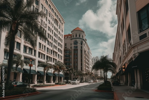 City center of St. Pete, Florida. Generative AI