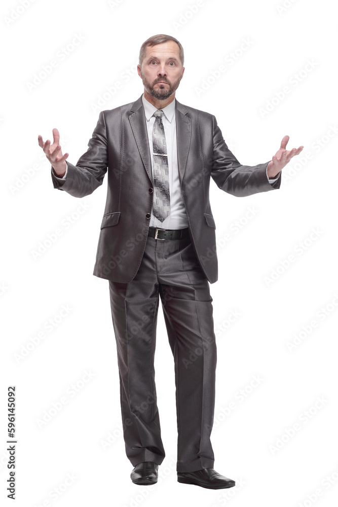 happy business man. isolated on a white background. happy business man. isolated on a white background.
