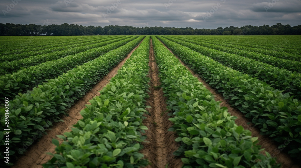 Vibrant and Lush: Bean Field Photography