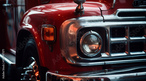 Red Beauty: Close-Up Shot of a Stylish Car © Aylin