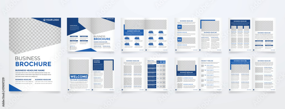 business brochure template with modern concept business brochure template with modern concept