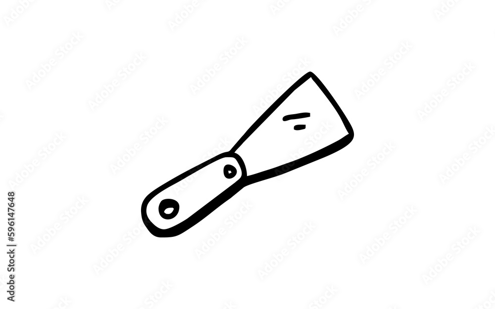 SCRAPER Doodle art illustration with black and white style. SCRAPER Doodle art illustration with black and white style.